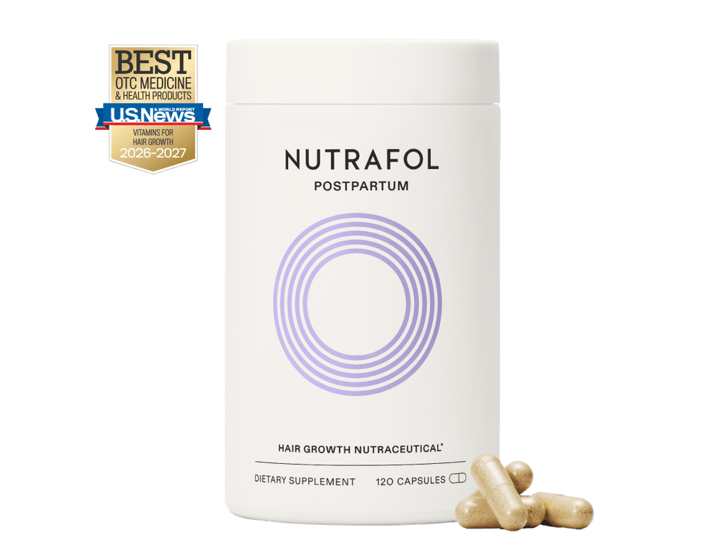 Nutrafol Postpartum Hair Growth Supplement – 120 Capsules (Pack of 2)