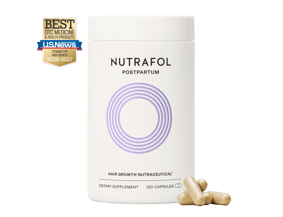Nutrafol Postpartum Hair Growth Supplement – 120 Capsules (Pack of 2)