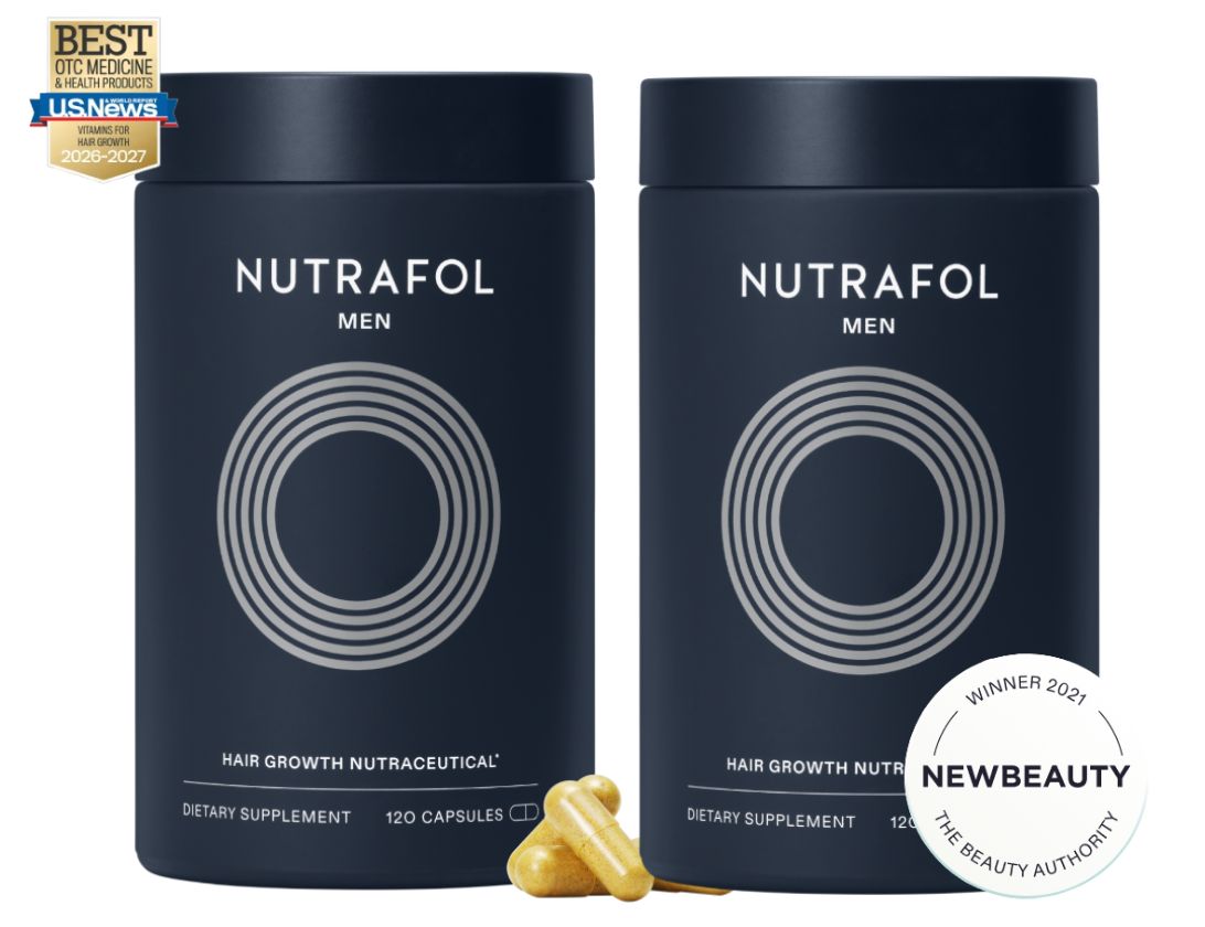 Nutrafol Men Hair Growth Supplement – 120 Capsules (Pack of 2)