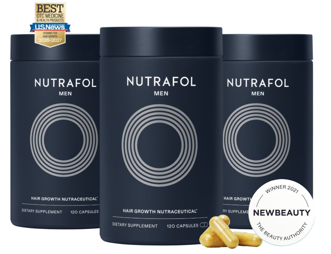 Nutrafol Men Hair Growth Supplement – 120 Capsules (Pack of 3)