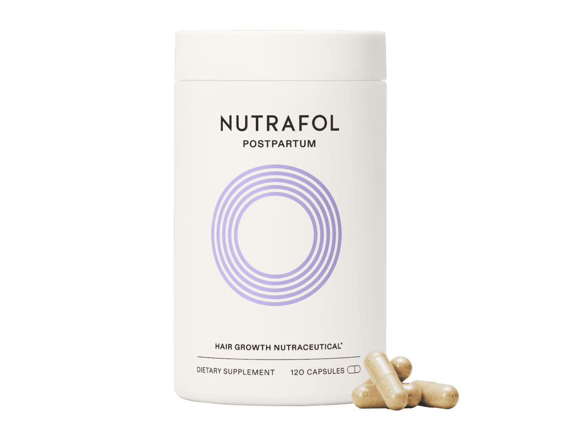 Nutrafol Postpartum Hair Growth Supplement – 120 Capsules (Pack of 3)